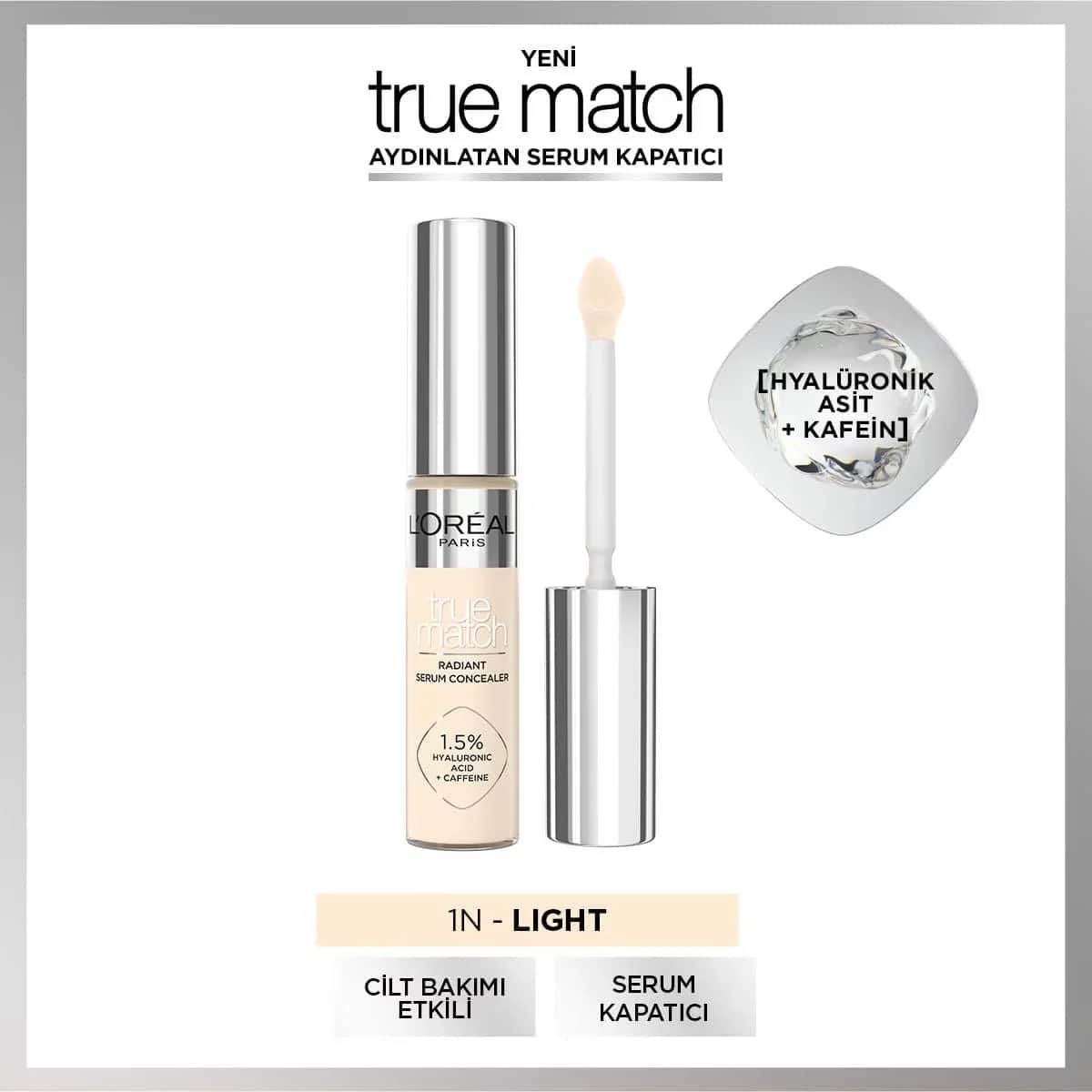 L'Oreal Paris True Match Radiant Serum Concealer 1N - 11ml