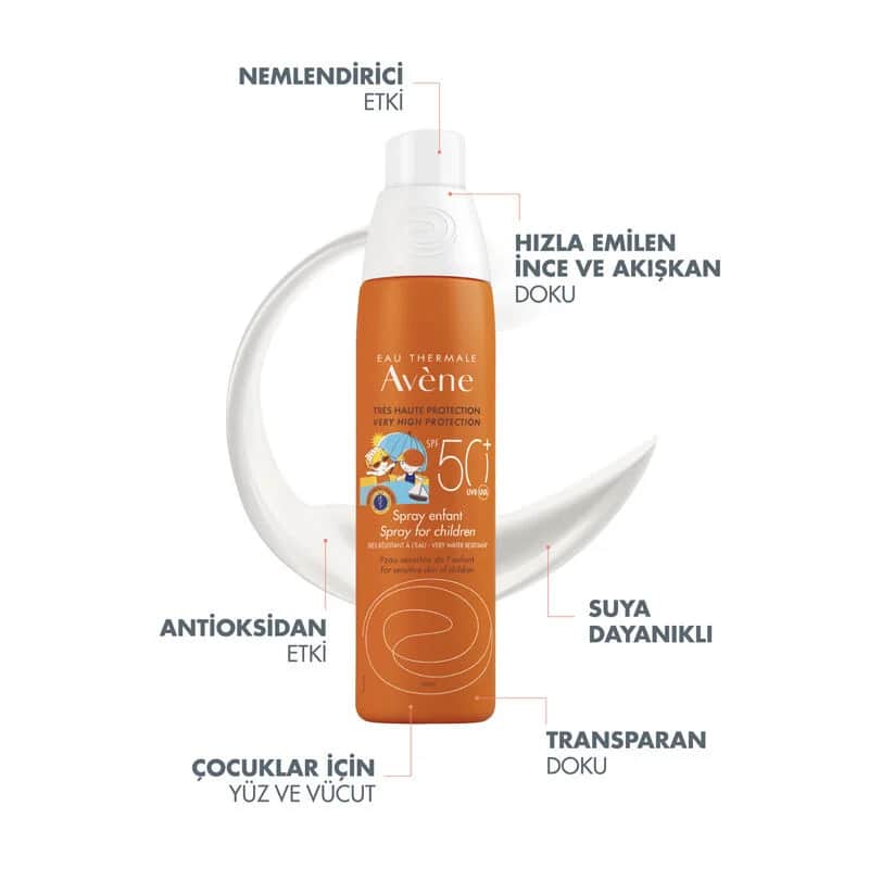 Avene SPF 50+ Kinder Sonnencreme Spray 200ml