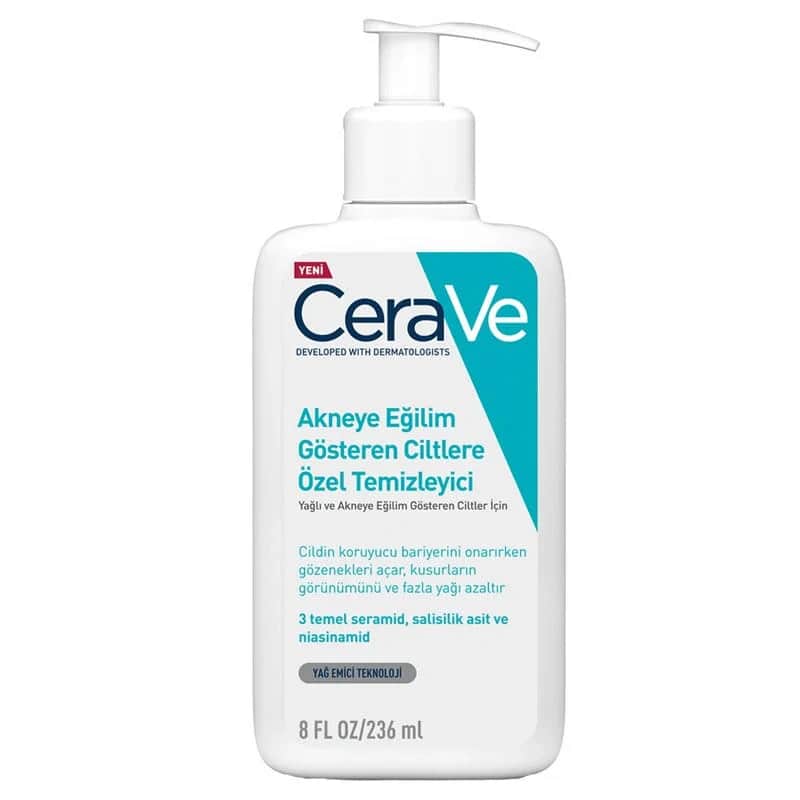 CeraVe Reinigungs-Gel für fettige Haut mit Ceramiden, 236 ml