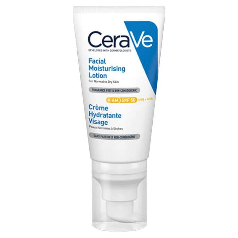 CeraVe Feuchtigkeitsgesichtcreme SPF 50 mit Ceramiden, 52ml