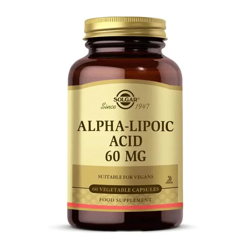 Alpha-Liponsäure 60 mg von Solgar - Antioxidative Unterstützung Kapseln