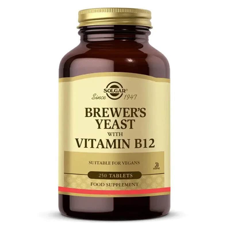 Solgar Bierhefe &amp; Vitamin B12 - 250 Tabletten