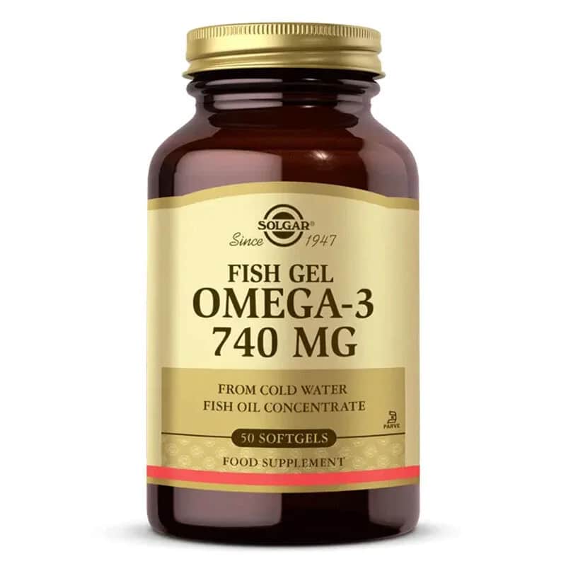 Solgar Omega-3 740mg Fischölkapseln - 50 Weichgelkapseln
