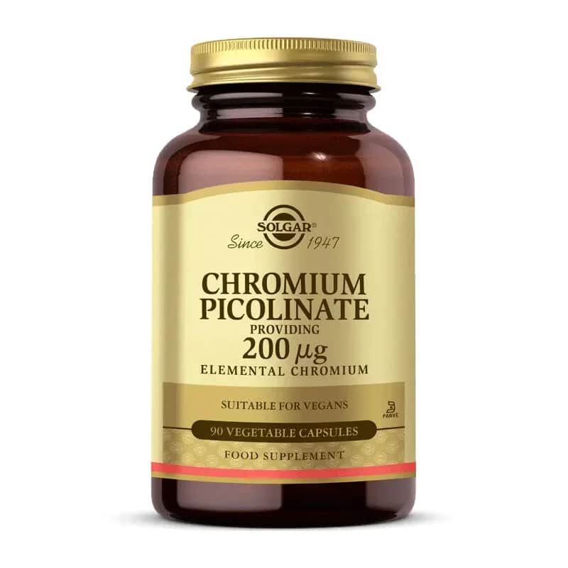 Solgar Chrompicolinat 200 mcg - Blutzuckerunterstützung 90 Kapseln