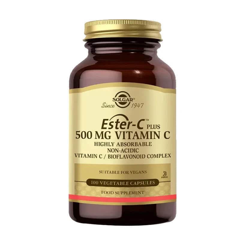 Solgar Ester-C Plus 500mg - 100 Kapseln zur Unterstützung des Immunsystems
