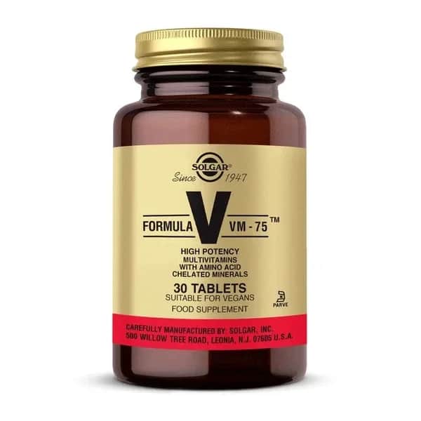 Solgar VM-75 Multivitamin- und Mineraltabletten - 30 Stück