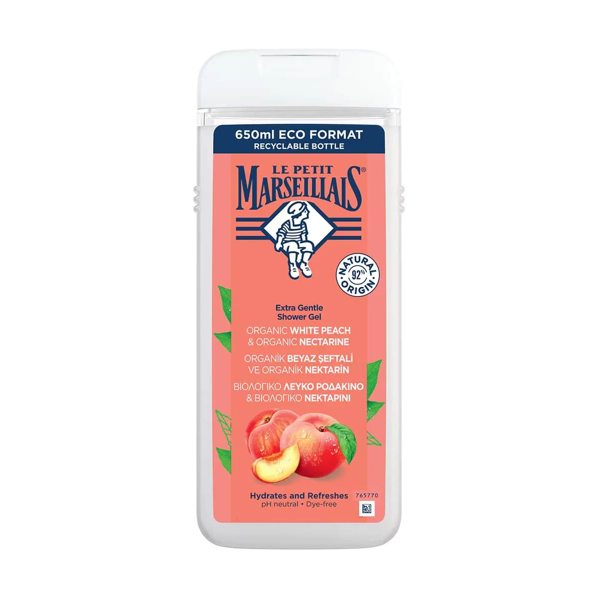 Le Petit Marseillais Duschgel Weiße Pfirsich &amp; Nektarine 650ml
