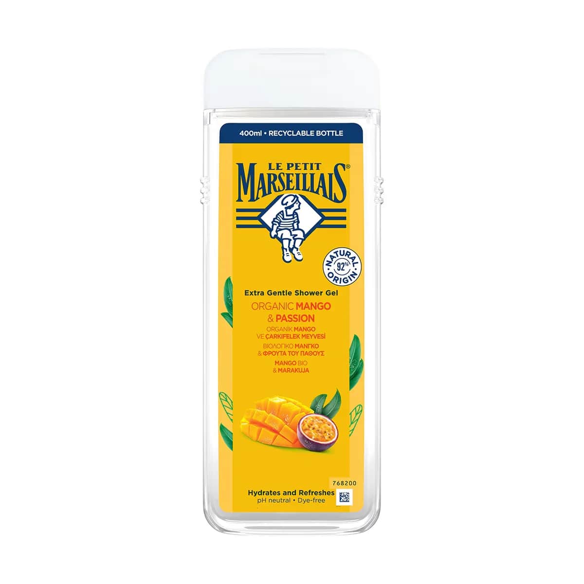 Le Petit Marseillais Duschgel Bio Mango &amp; Passionsfrucht 400ml