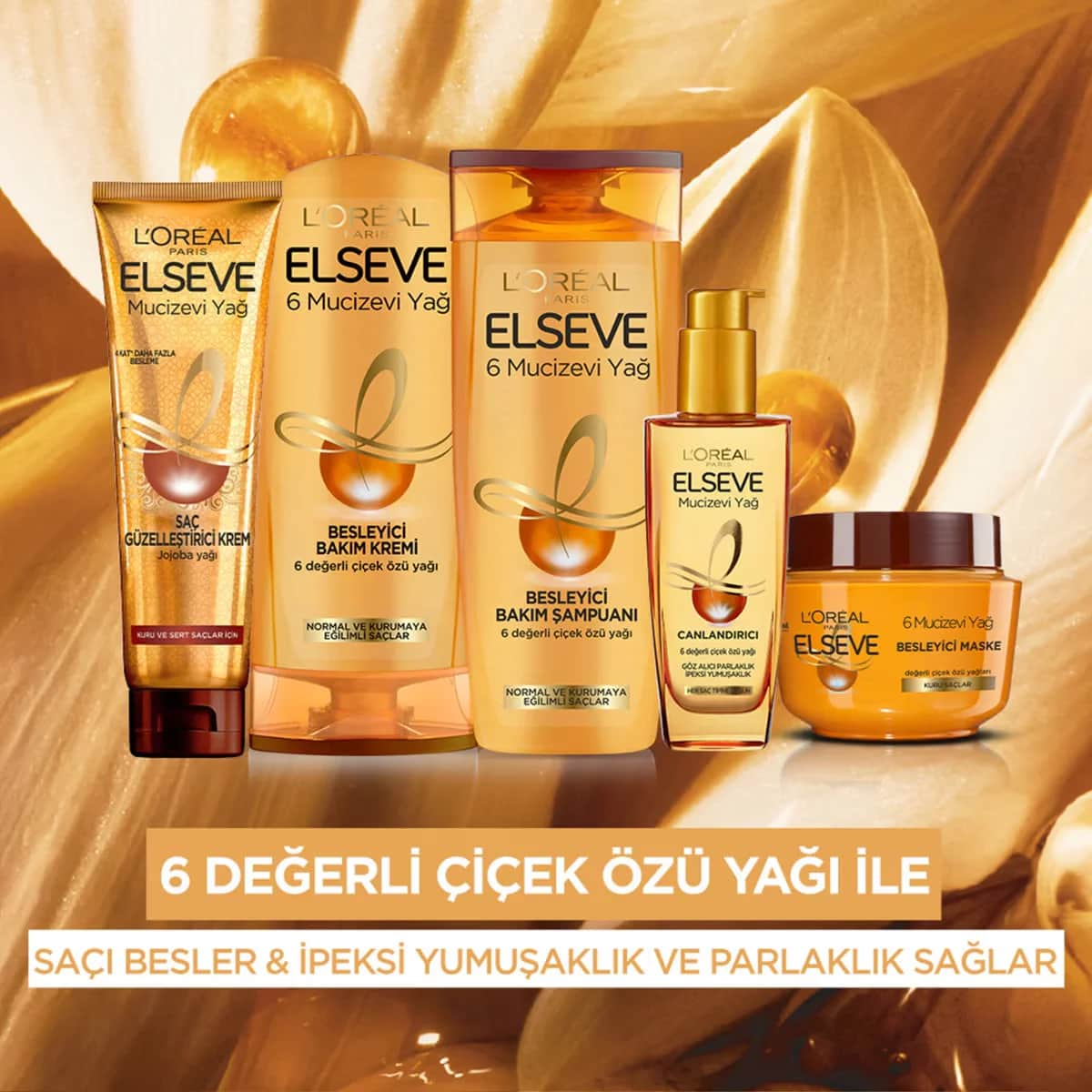 L'Oréal Paris Elseve Wunderöl-Creme für trockenes Haar 150ml