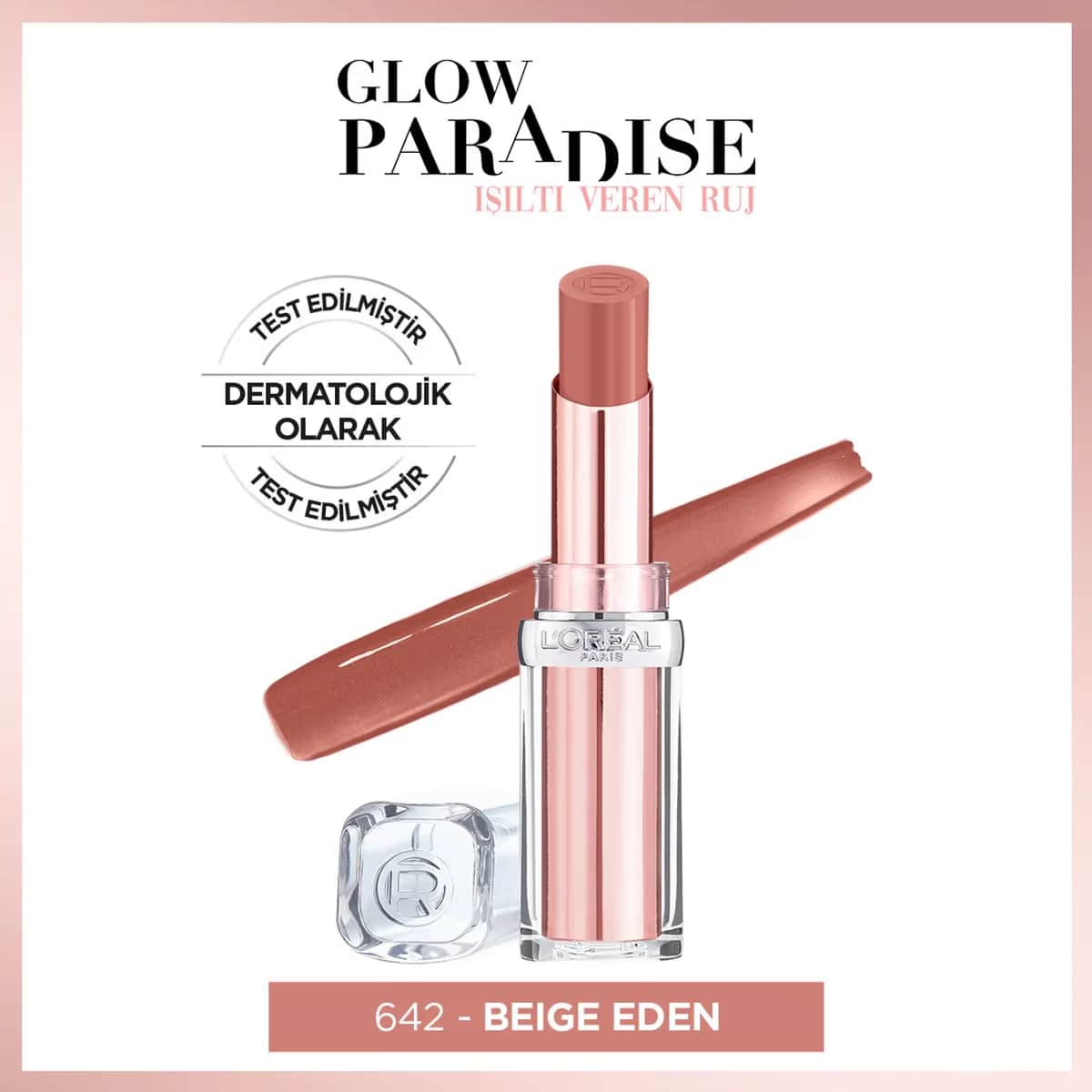 L'Oréal Paris Glow Paradise Balsam Lippenstift 642 Beige Eden