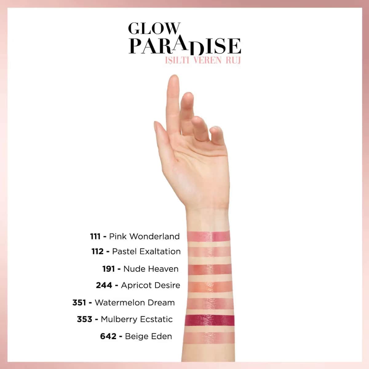 L'Oréal Paris Glow Balm Lippenstift - 112 Pastell Erhebung