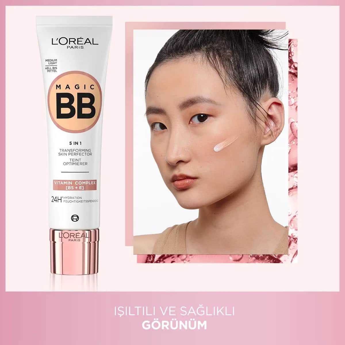 L'Oréal Paris Magic BB Cream - Mittelhell, 30 ml, Feuchtigkeitsspendend