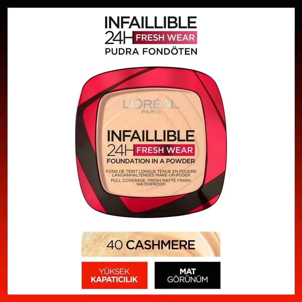 L'Oréal Paris Infallible 24H Fresh Wear Foundation - Cashmere