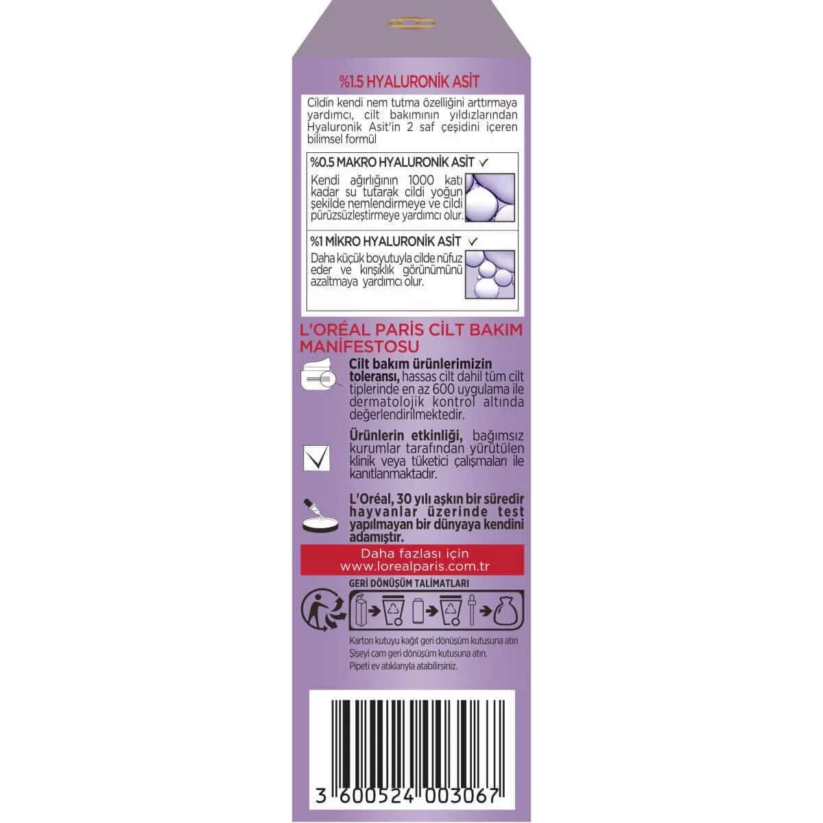 L'Oréal Paris Revitalift Hyaluronsäure Anti-Falten Serum 30ml