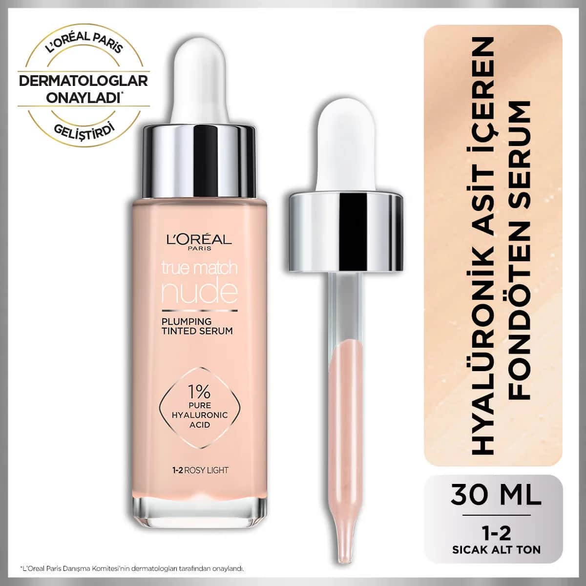 L'Oreal Paris True Match Nude Plumping Serum - Rosy Light 30ml
