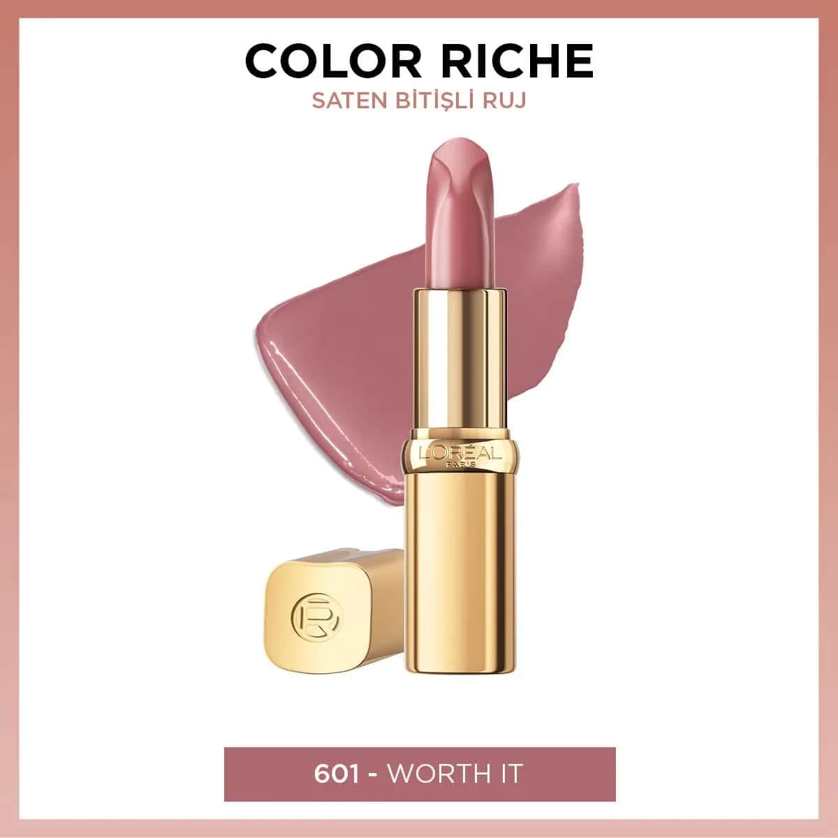 L'Oréal Paris Color Riche Satin Lippenstift - Farbton 601