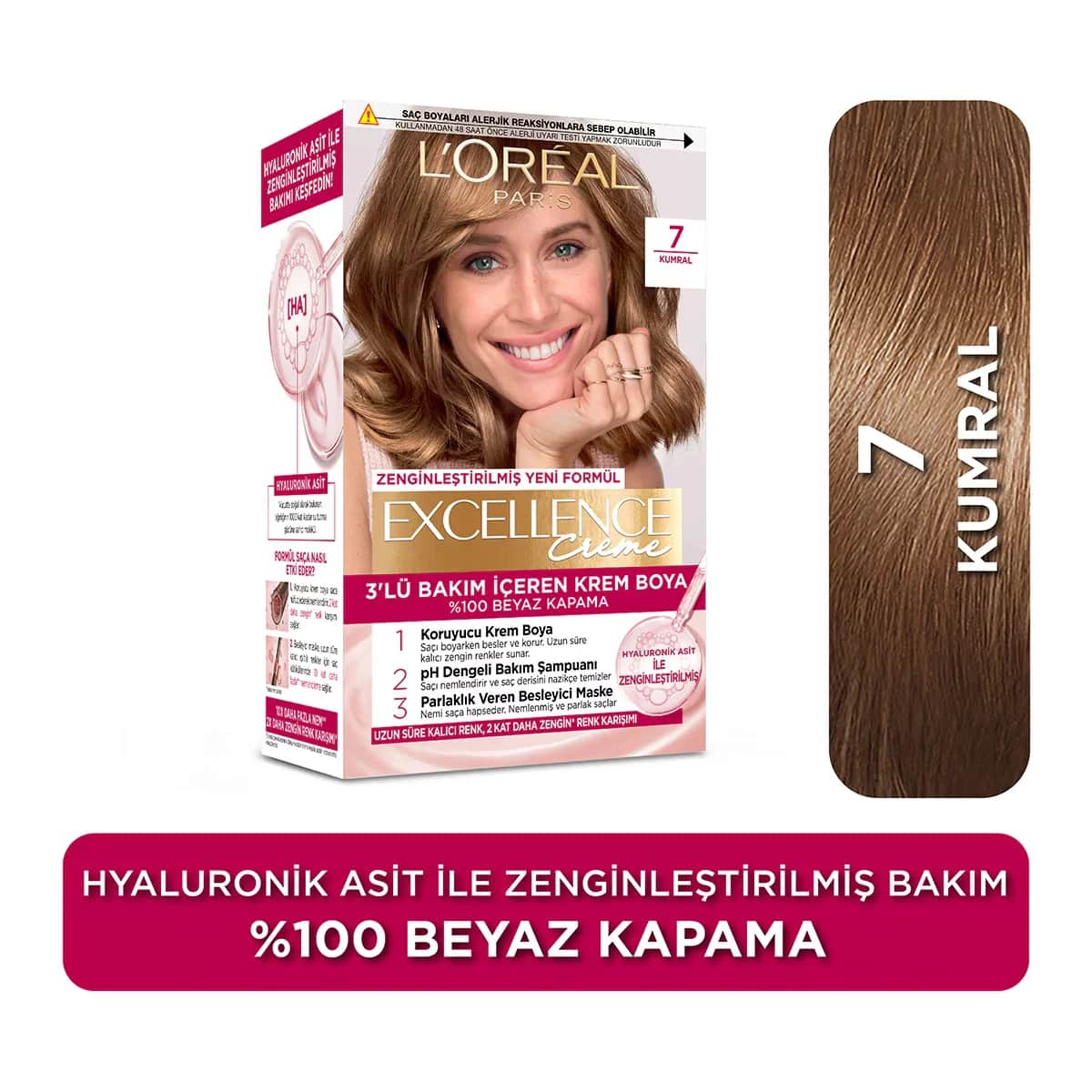 L'Oréal Paris Excellence 7 Aschbraun Haarfarbe