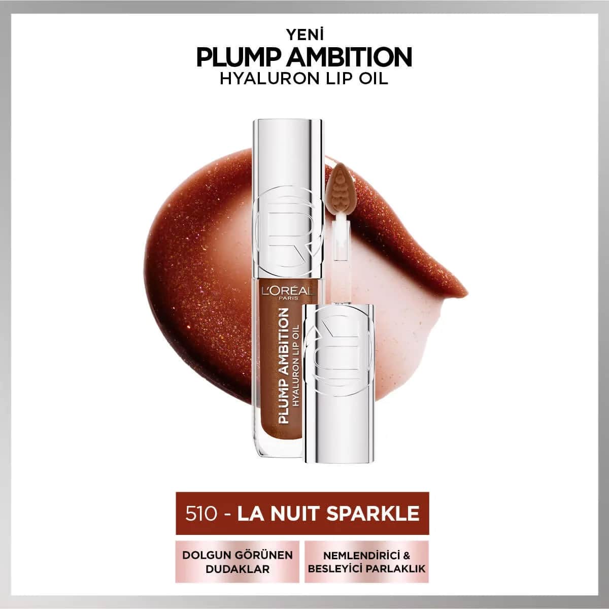 L'Oréal Paris Plump Ambition Hyaluron Lippenöl - La Nuit Sparkle