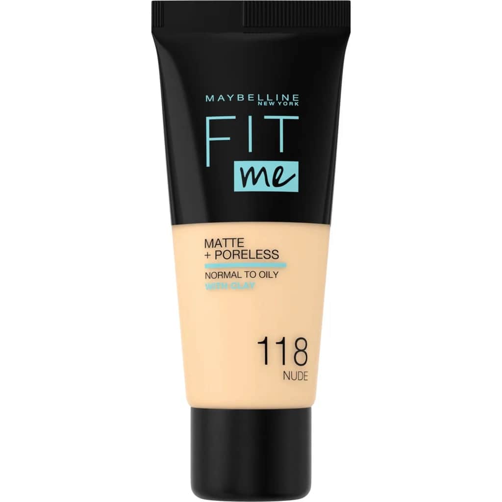 Maybelline Fit Me Matte+Poreless Foundation 118 Nude 30ml