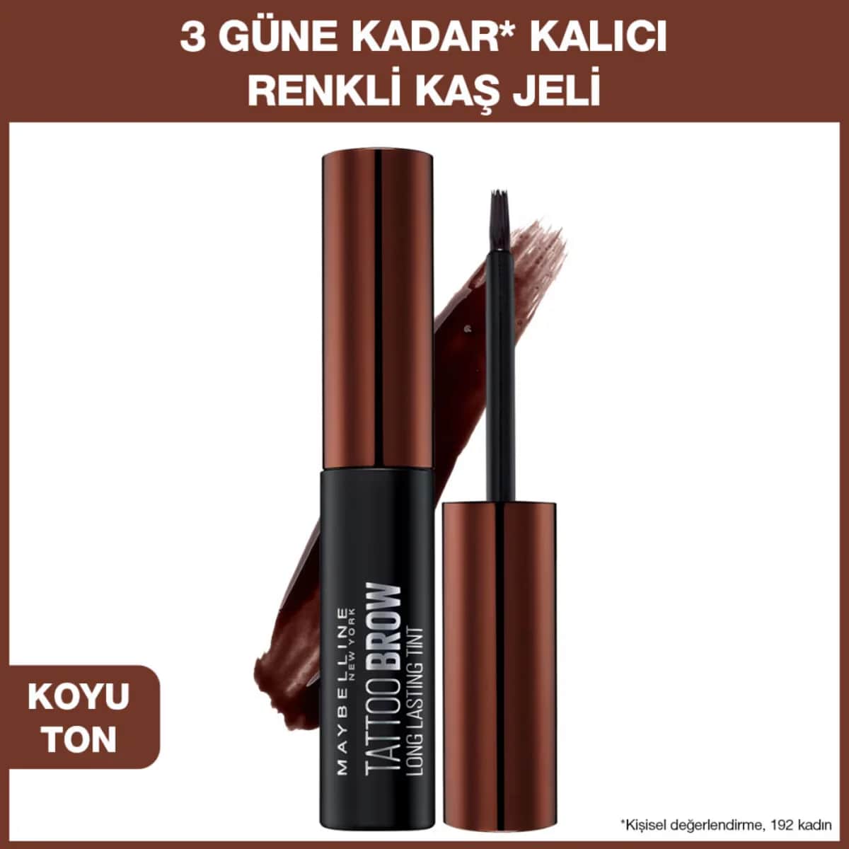 Maybelline Tattoo Brow Gel Tint Dunkelbraun