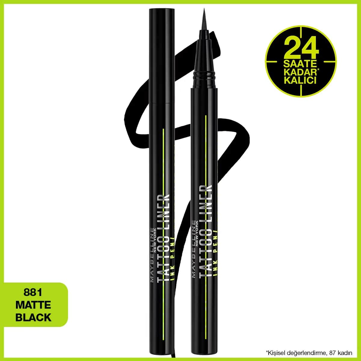 Maybelline Tattoo Liner Flüssig-Eyeliner - Jet Black Präzision