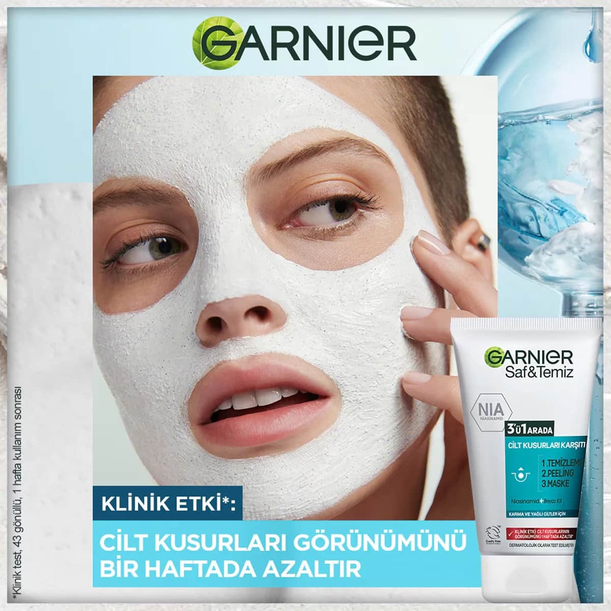 Garnier Pure &amp; Clean 3-in-1 Reiniger 150ml