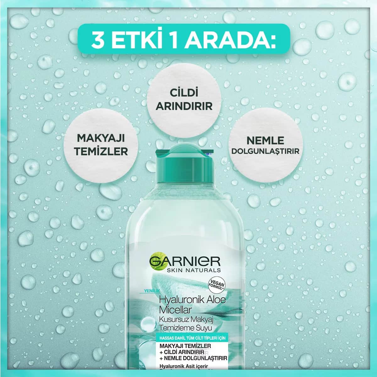 Garnier Hyaluron Aloe Mizellenwasser 400ml Make-up Entferner