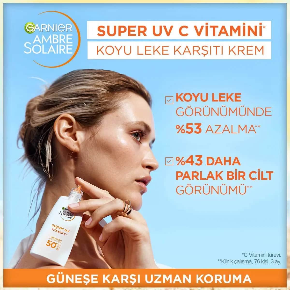 Garnier Ambre Solaire SPF50+ Vitamin C Dunkle Flecken Fluid 40ML