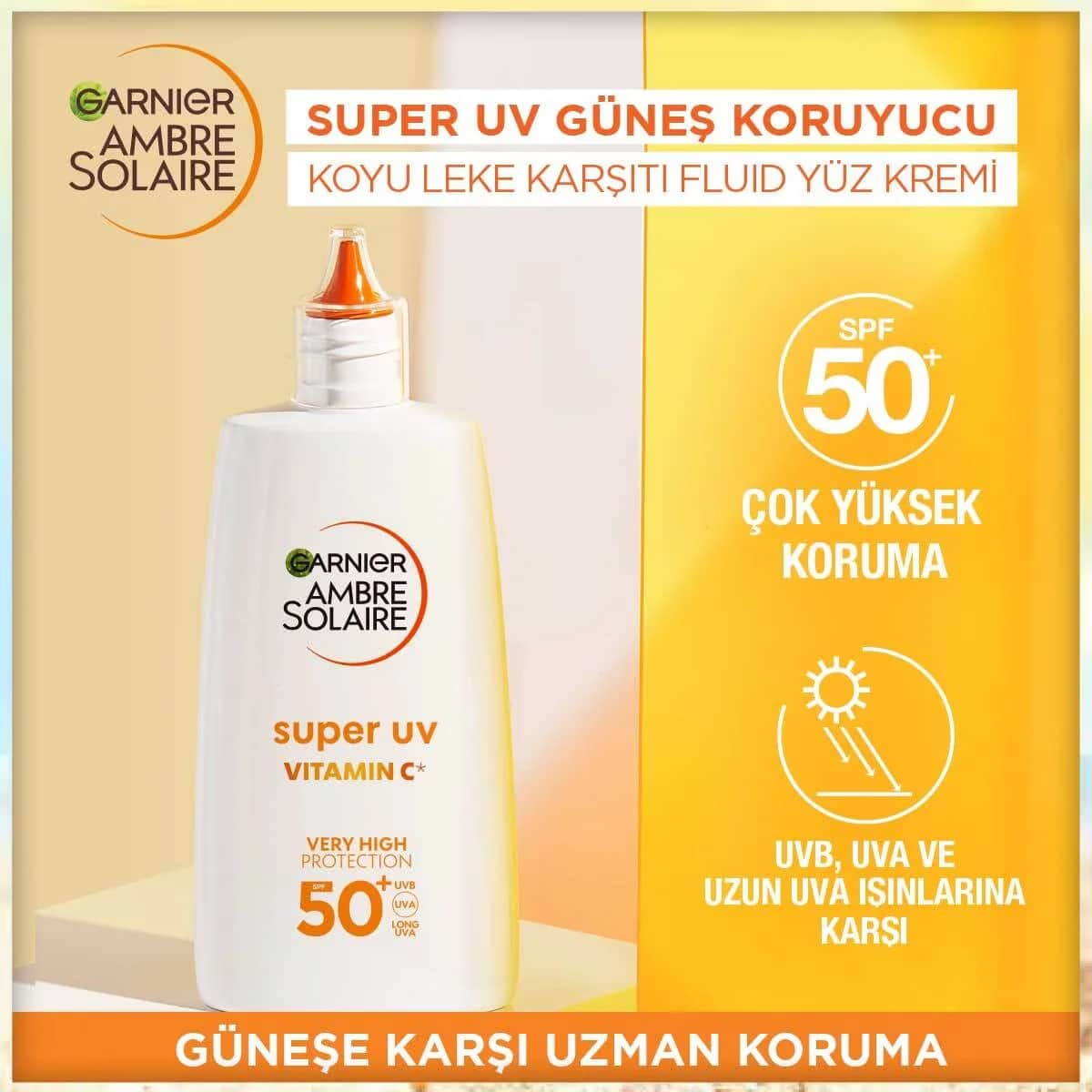 Garnier Ambre Solaire SPF50+ Vitamin C Dunkle Flecken Fluid 40ML