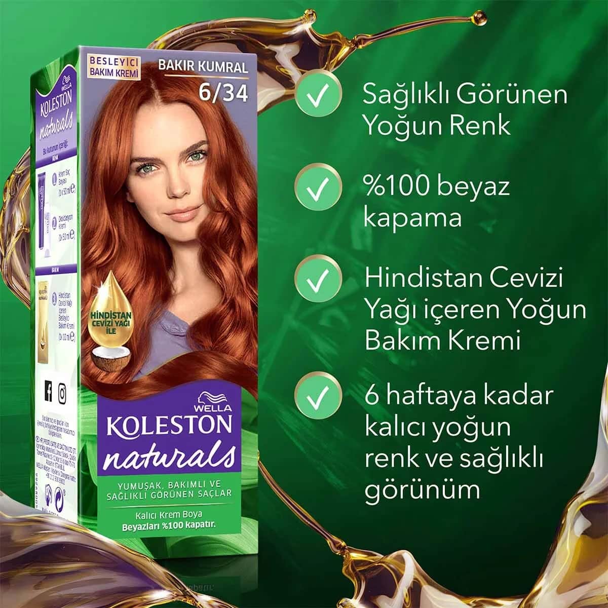 Wella Koleston Naturals Kupferblond Haarfarbe 6/34