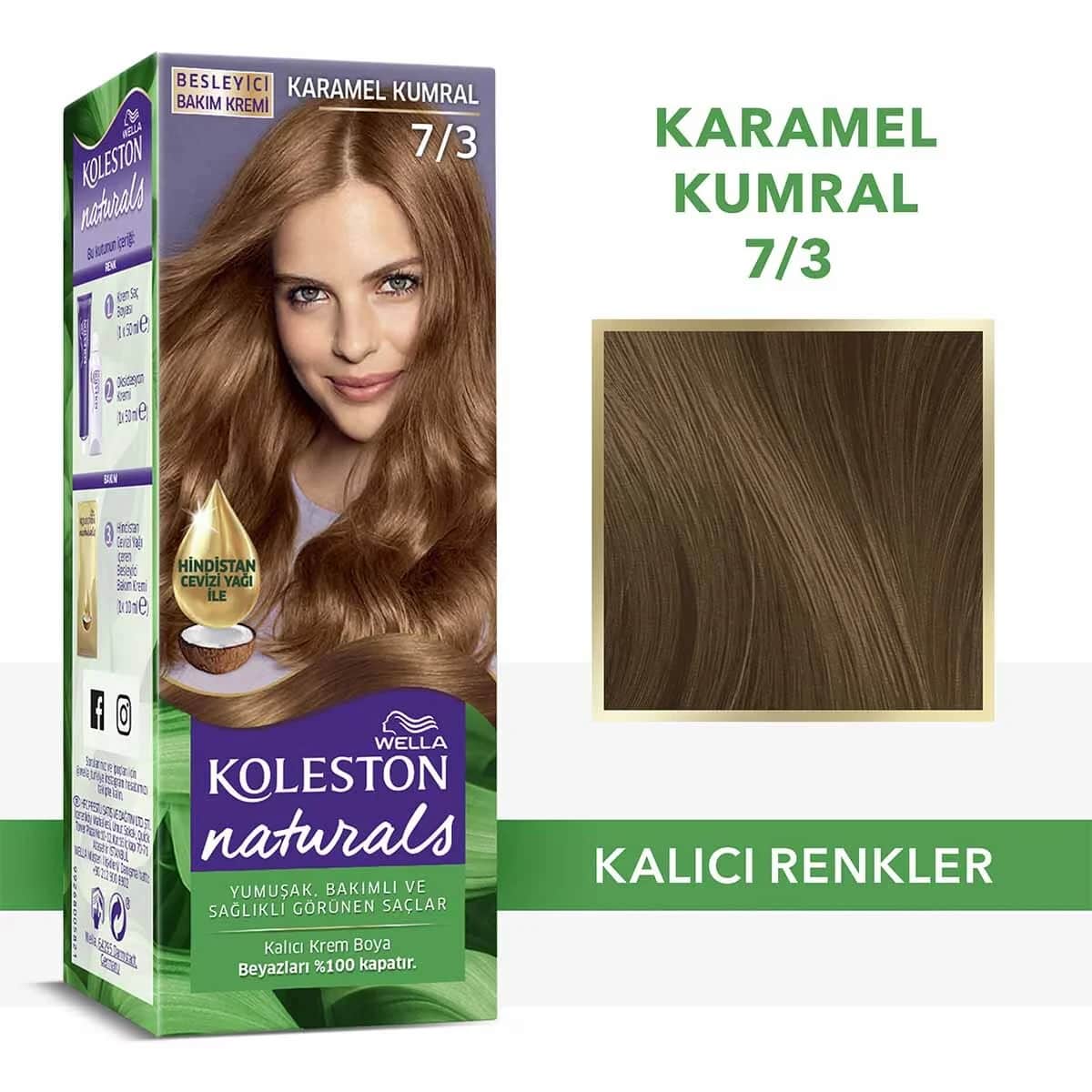 Wella Koleston Naturals 7/3 Karamellblond Haarfarbe