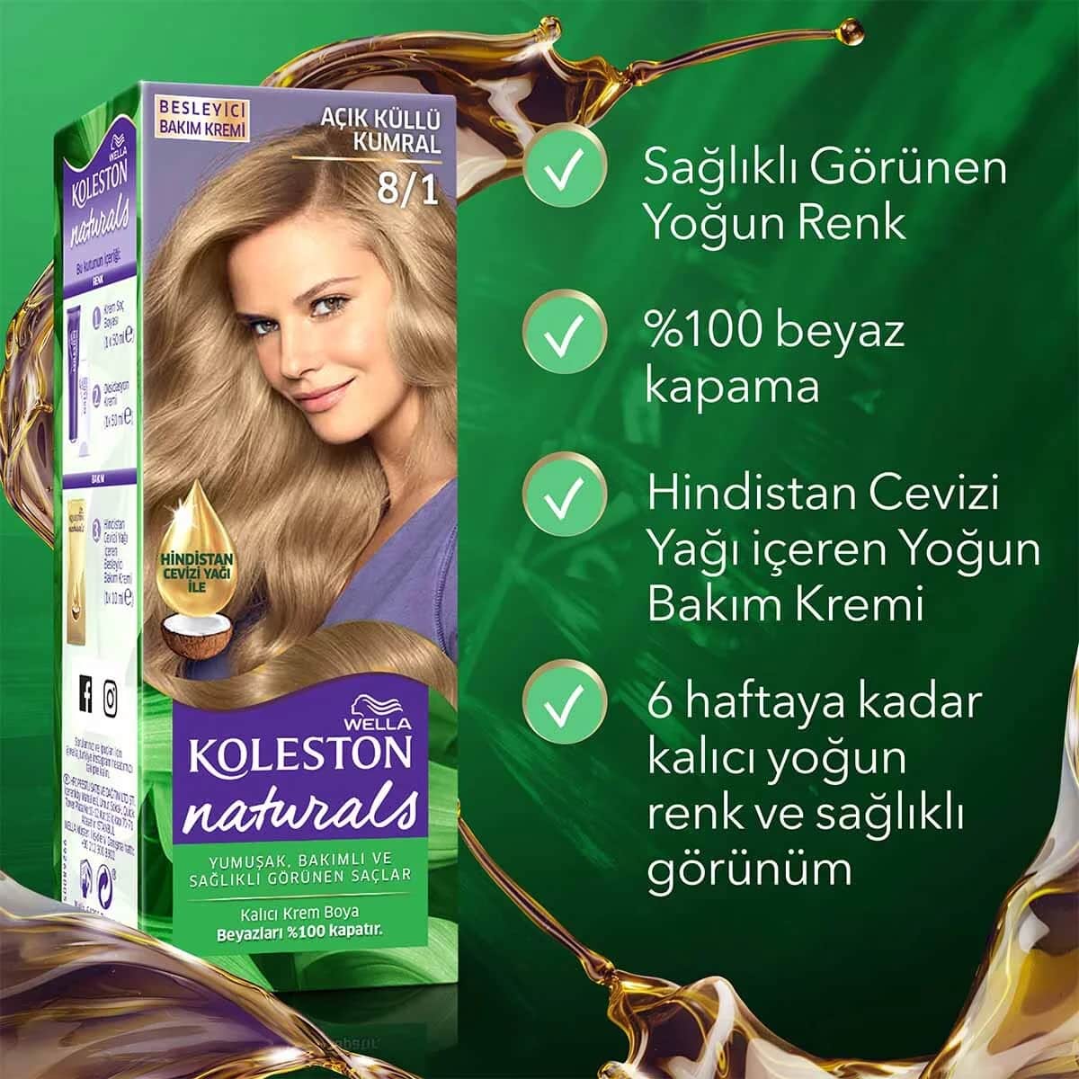 Wella Koleston Naturals 8/1 Hell