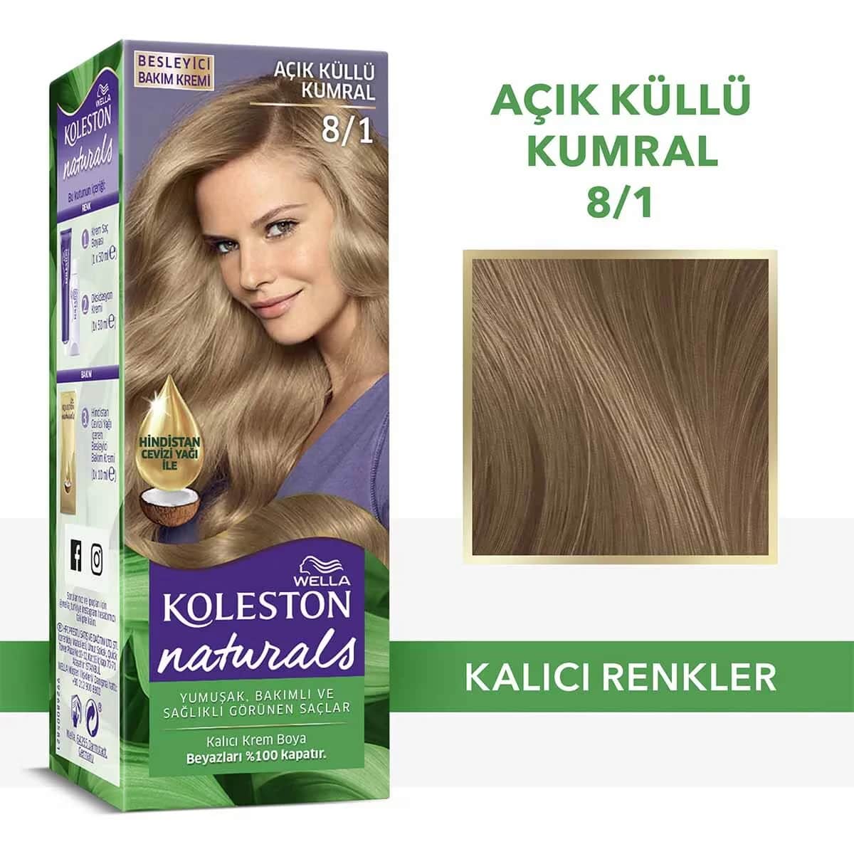 Wella Koleston Naturals 8/1 Hell