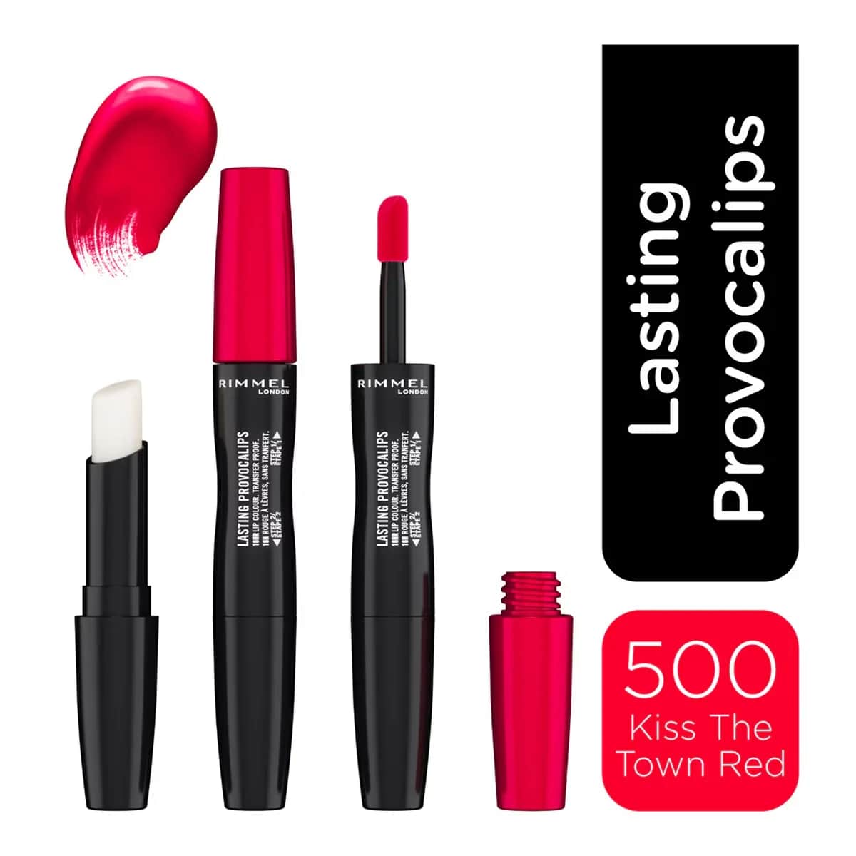 Rimmel London Provocalips Flüssiger Lippenstift - Kiss The Town Red 500