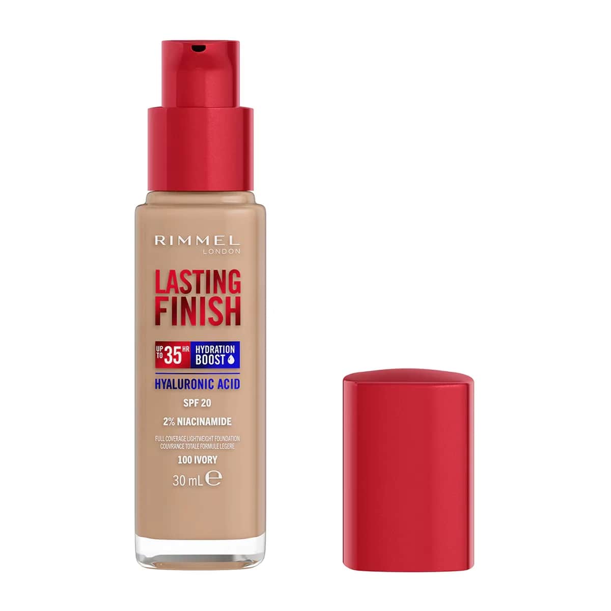 Rimmel London Lasting Finish Foundation Ivory 100 - 35 Stunden Haltbarkeit