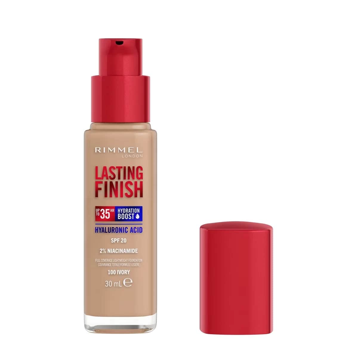 Rimmel London Lasting Finish Foundation - True Ivory, 35 Std. Haltbarkeit