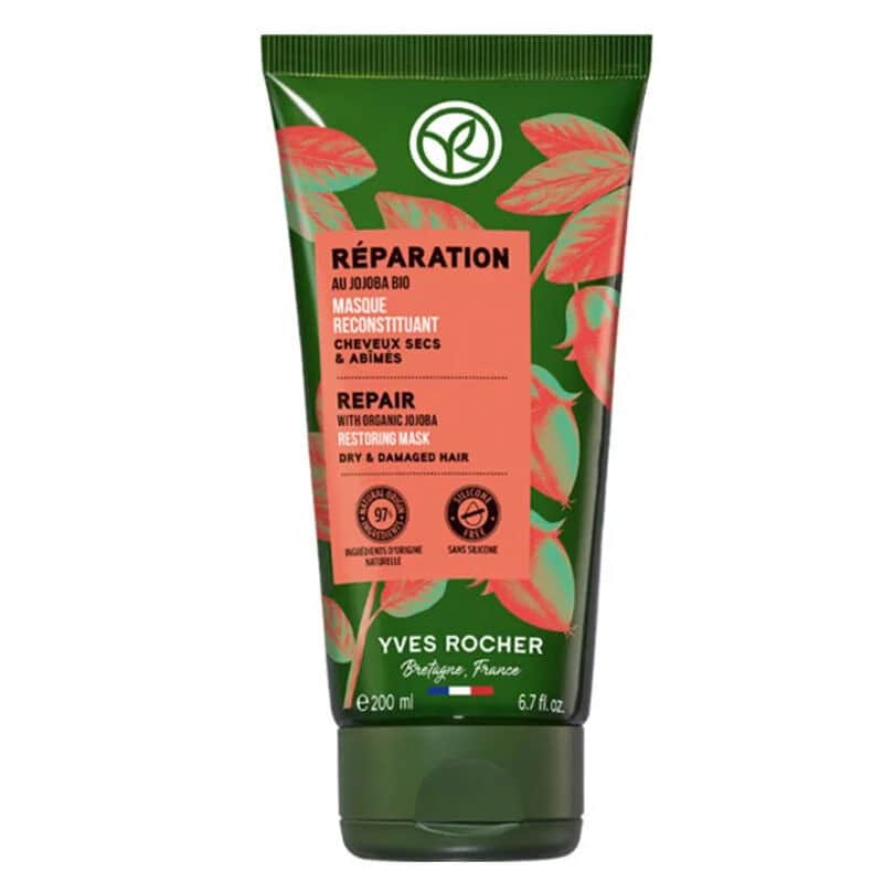 Yves Rocher Reparierende Präbiotische Haarkur für Geschädigtes Haar 200ml