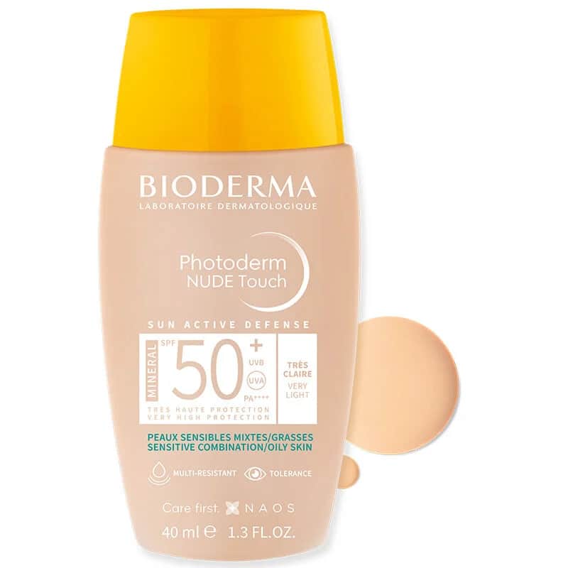 Bioderma Photoderm Nude Touch SPF50+ Sehr Helle Sonnencreme 40ml