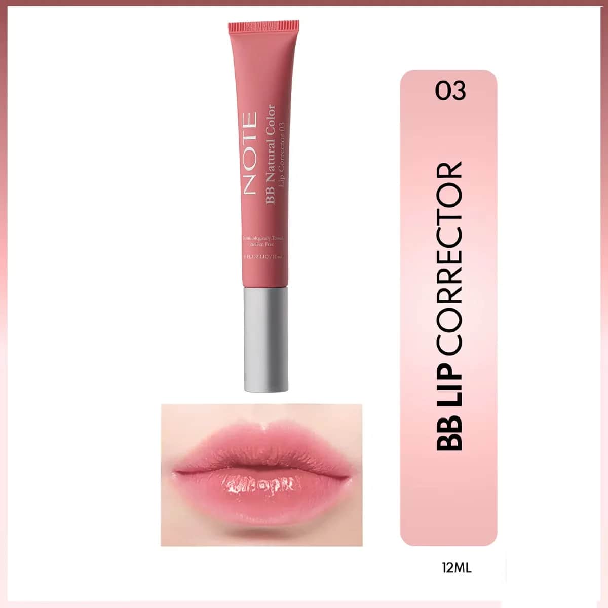 Note BB Lippenkorrektor - Feuchtigkeitsspendende Farbe &amp; Glanz