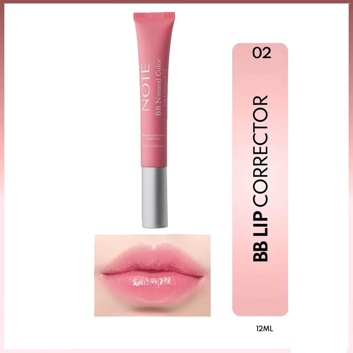 Note BB Lippenkorrektur - Feuchtigkeitsspendende Farbe &amp; Glanz, 1 Stück