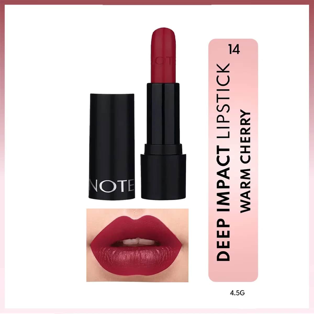 Note Deep Impact Lippenstift 14 - Cremiger, Glänzender Finish