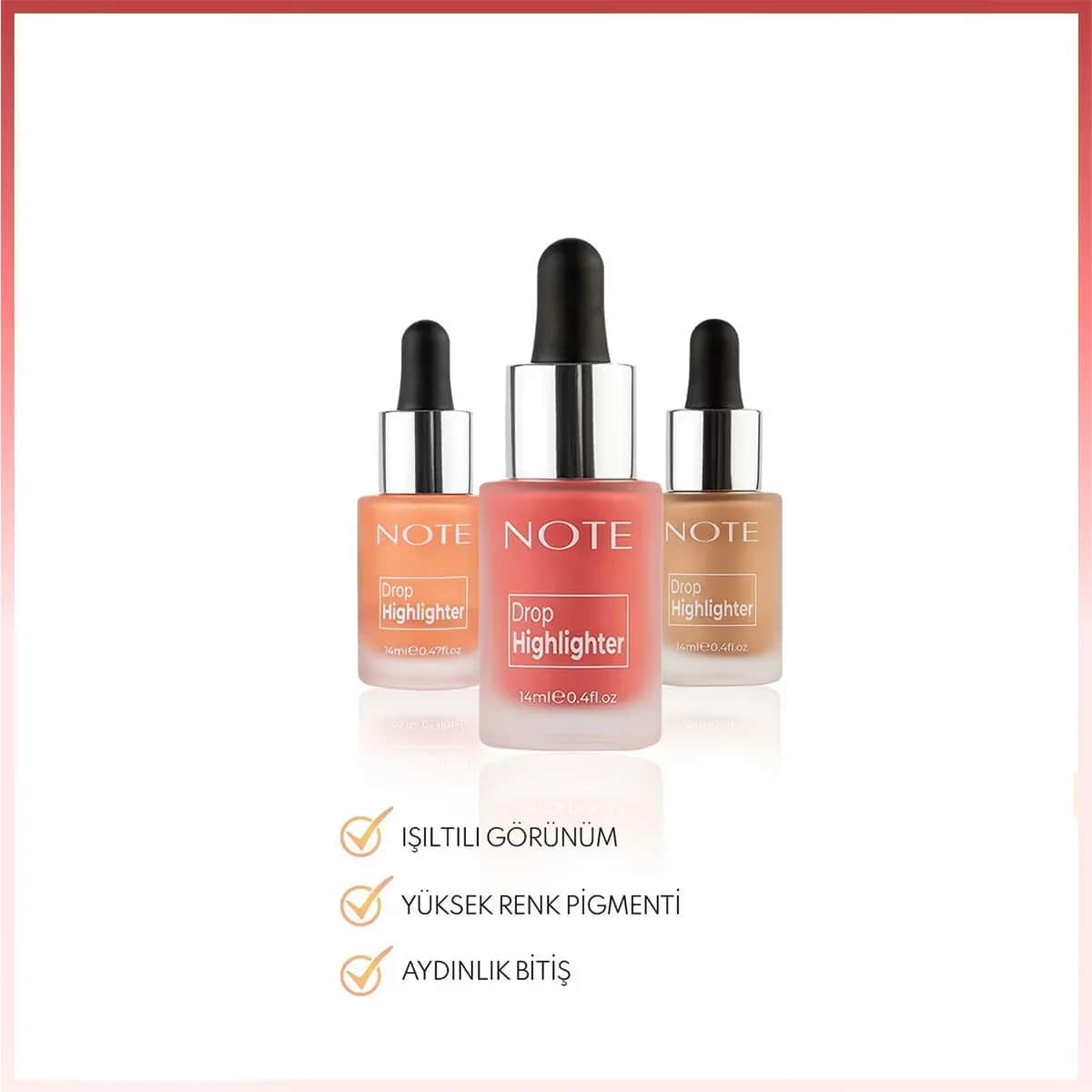 Glow Drop Highlighter 14ml - Flüssiger Gesicht &amp; Körper Highlighter