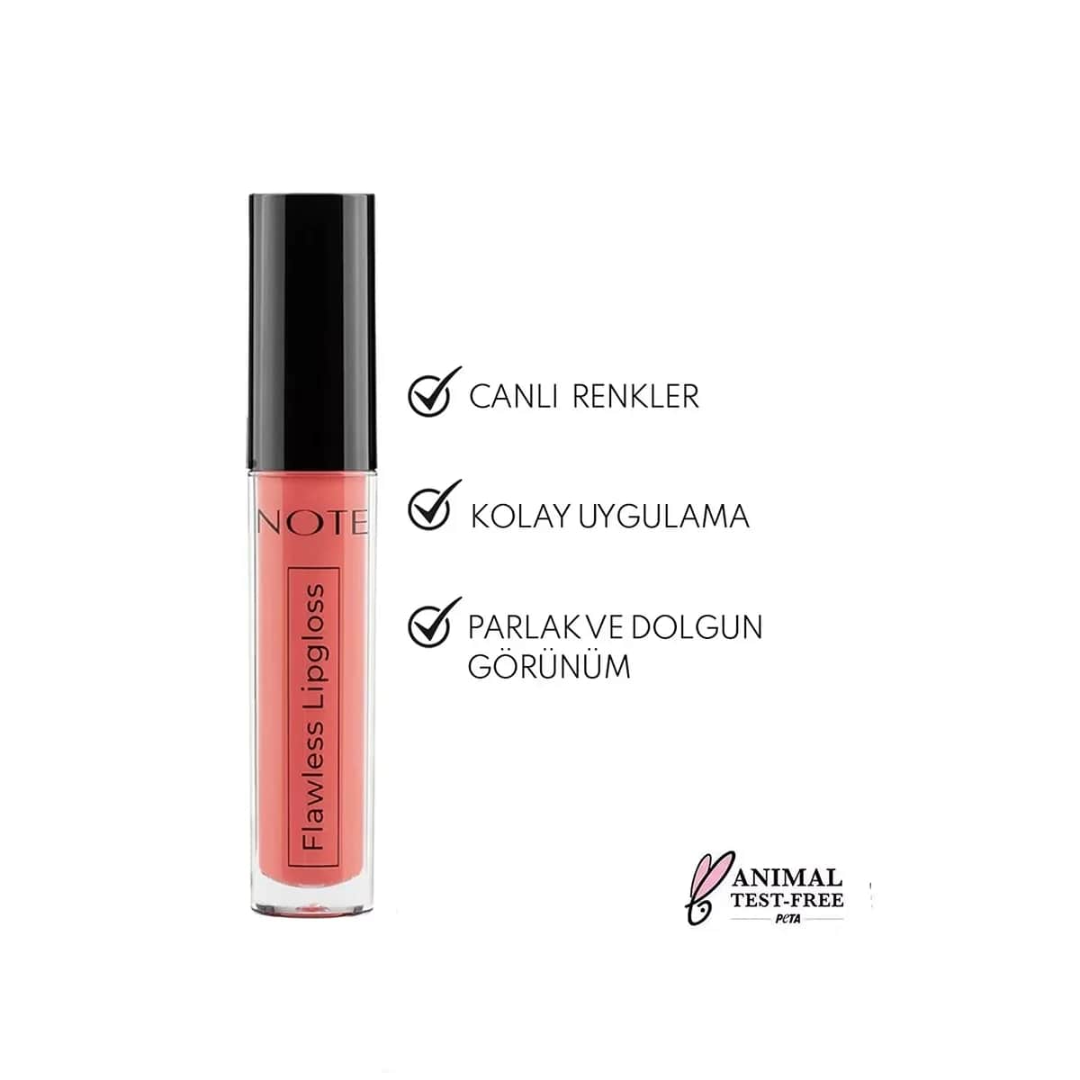 Note Flawless Lipgloss 06 - Hochglanz, Langanhaltende Farbe
