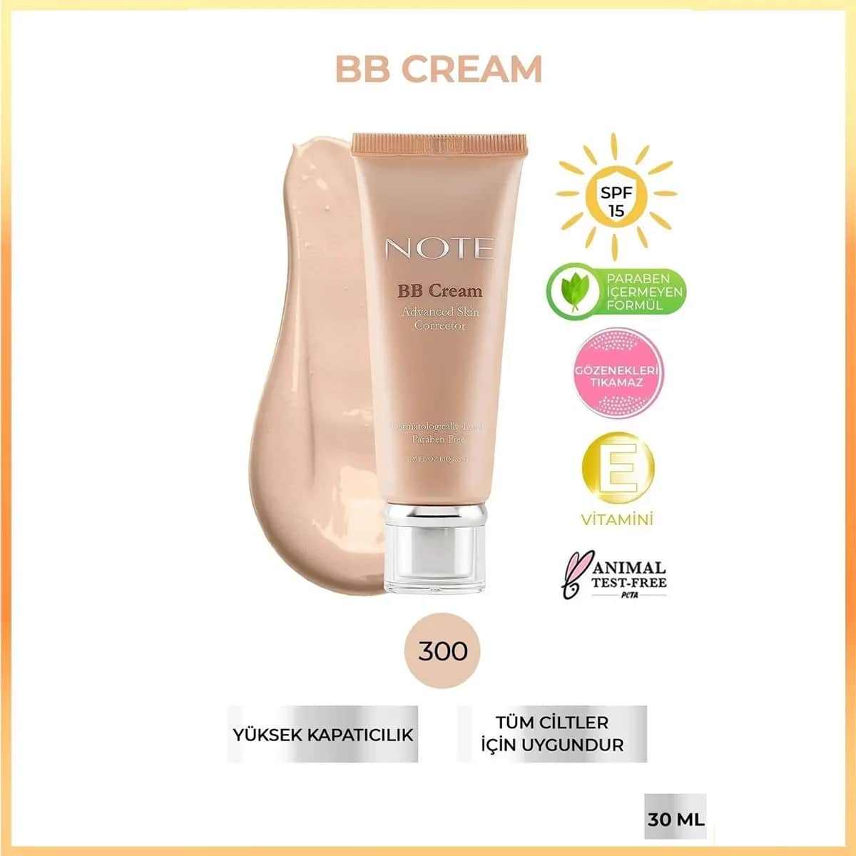 Note BB Cream Advanced Skin Corrector 300 - Hellbeige