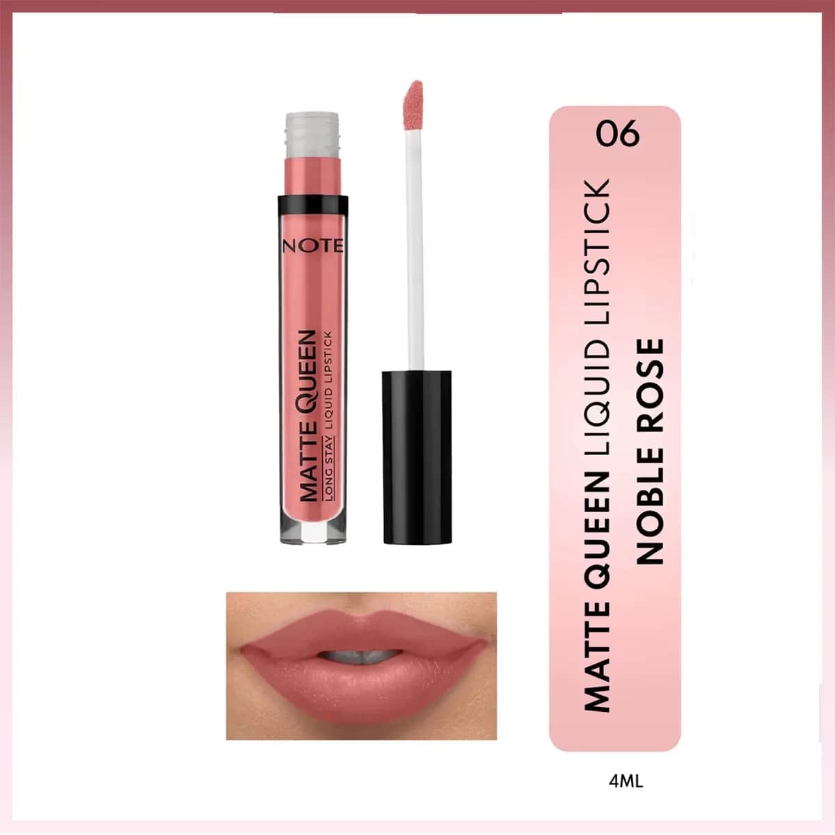 Matte Queen Flüssiger Lippenstift 06 Edler Rose