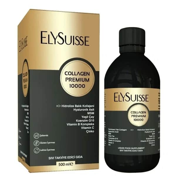 Elysuisse Premium 10000mg Kollagen Ergänzung 500ml Kirsche