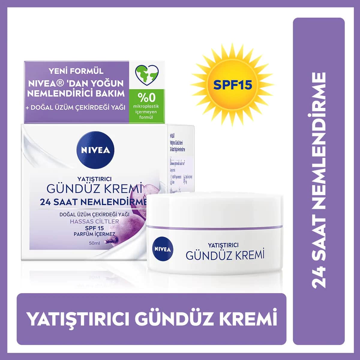 Nivea Visage Tagescreme 50ml - Feuchtigkeitsspendende &amp; Beruhigende Pflege