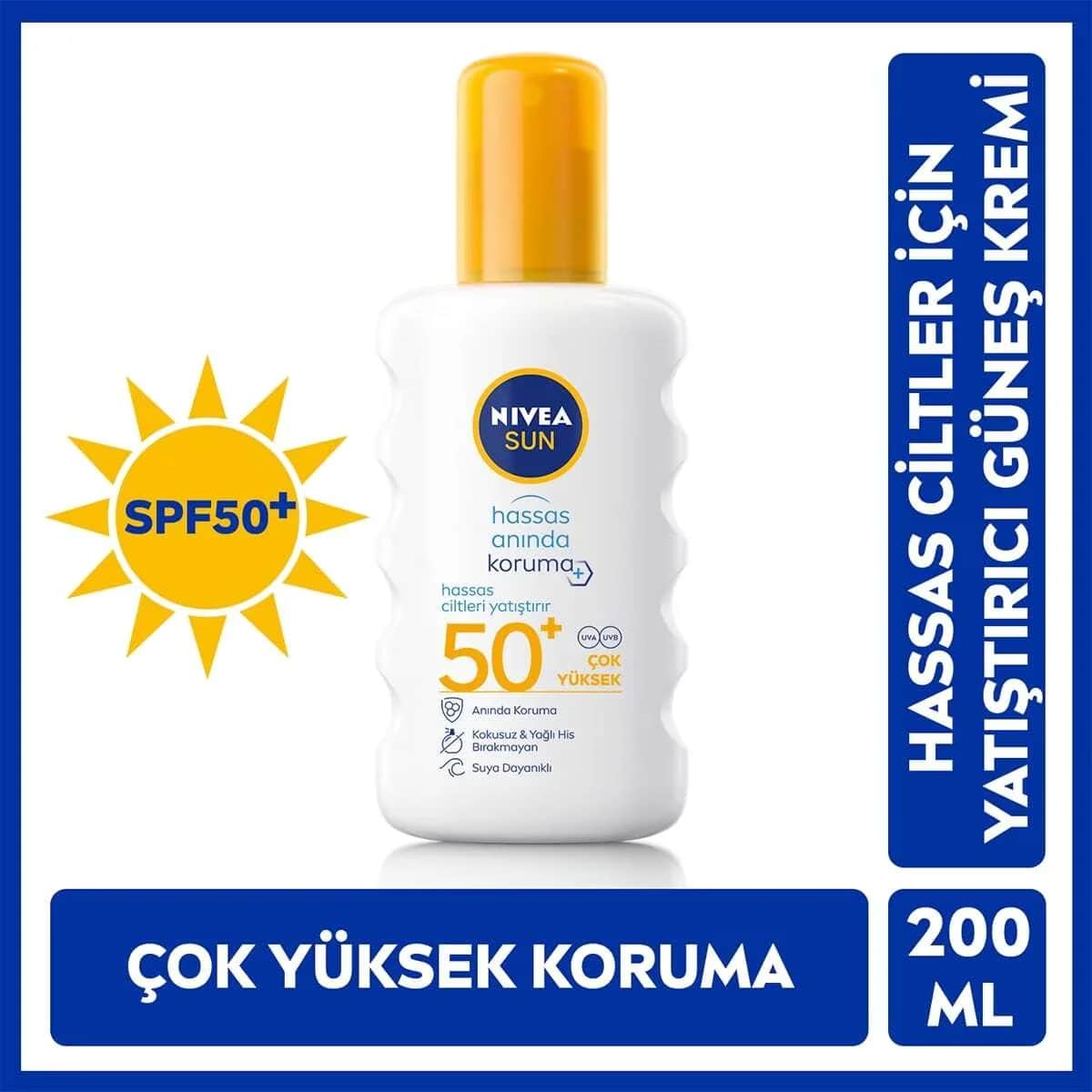 Nivea Sonnencreme Sensitiv SPF50+ - 200ml