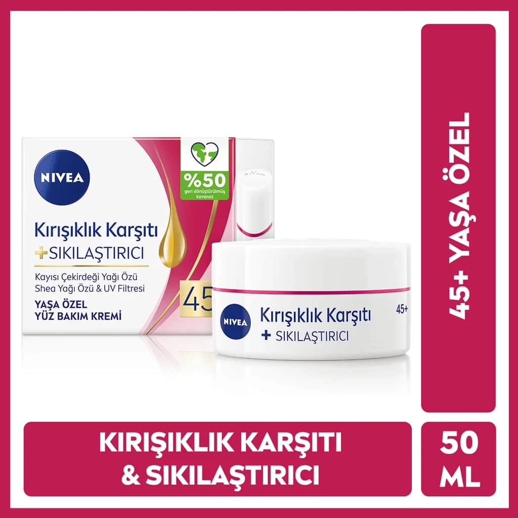 Nivea Anti-Falten Gesichtscreme 45+ für jugendliche Haut 50ml