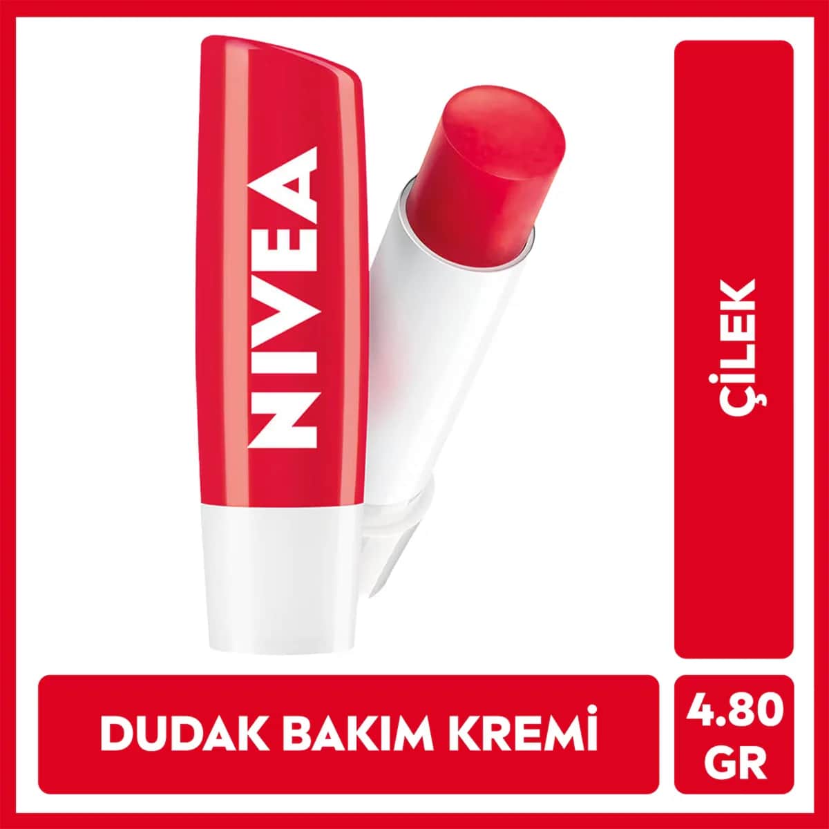 Nivea Erdbeer Lippenbalsam - Feuchtigkeitsspendend 4,8g
